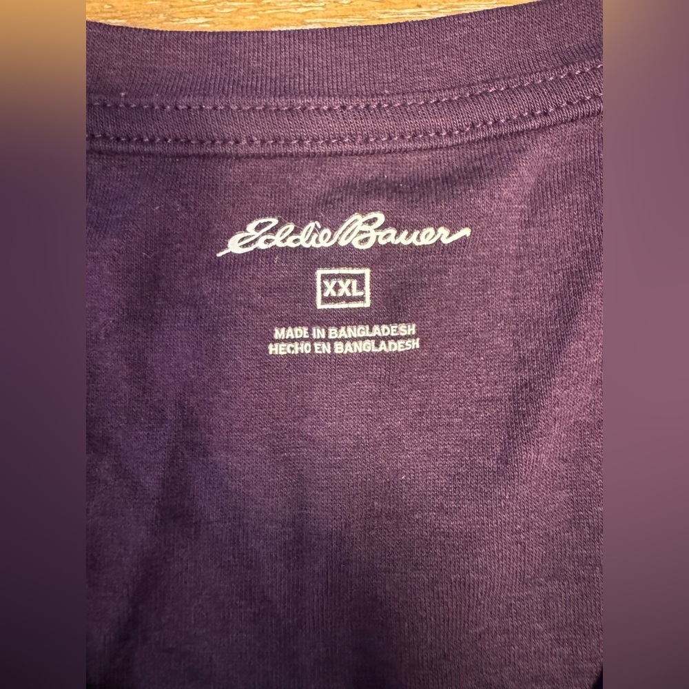 Eddie Bauer Rich Purple Long Sleeve Shirt - Picture 3 of 7